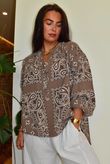 Ole Bubble Cotton Bandana Laurie Blouse Earth